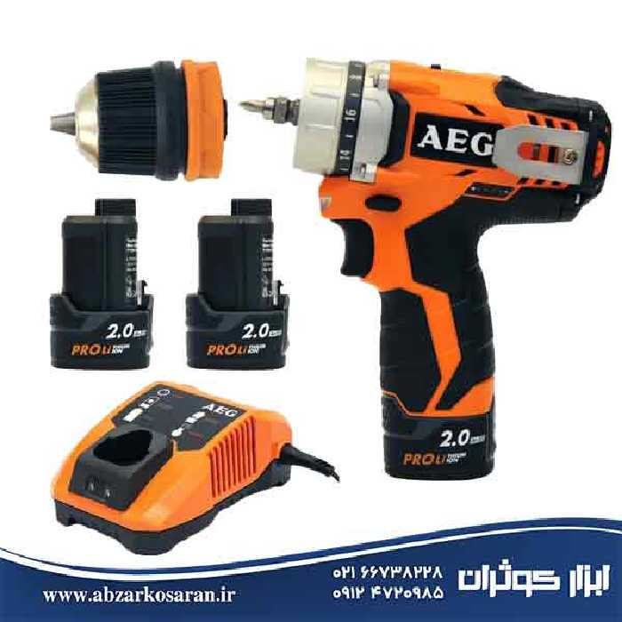 دریل پیچ گوشتی شارژی آاگ AEG مدل BBS12C2LI-202B