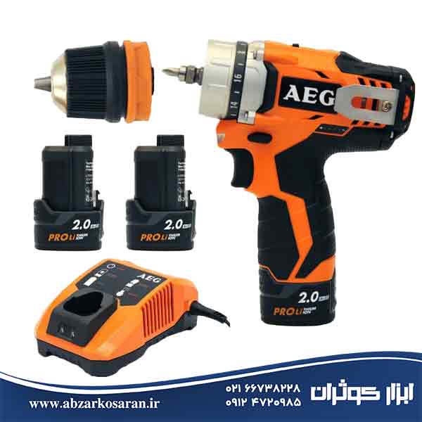 دریل پیچ گوشتی شارژی آاگ AEG مدل BBS12C2LI-202B