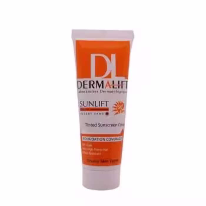 کرم ضد آفتاب SPF50 درمالیفت مناسب پوست چرب شماره 4 حجم 40 میلی لیتر - شن صحرایی