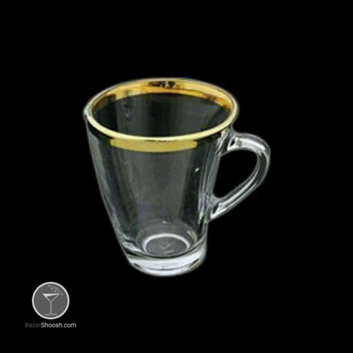 ماگ دسته‌دار پنگوئن لب طلا پاشاباغچه کد 55213