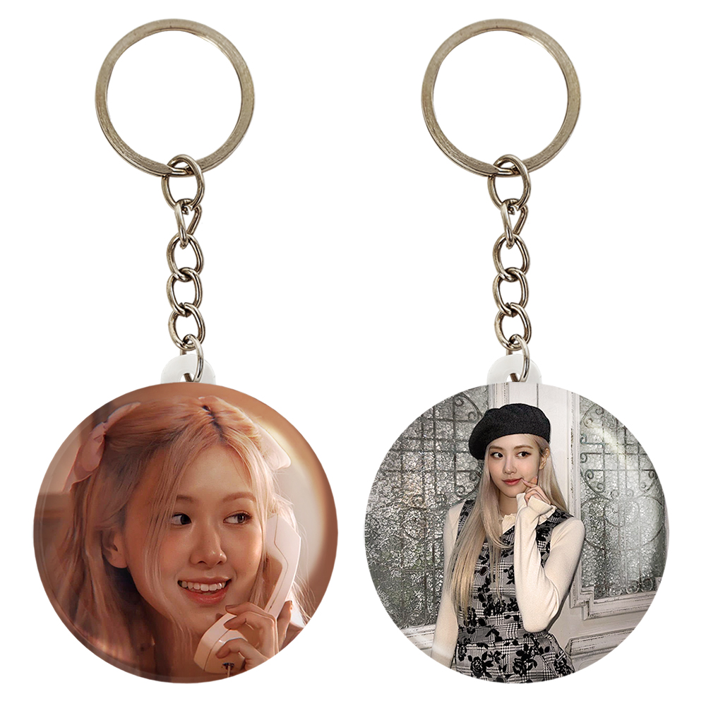 جاکلیدی خندالو مدل رزی بلک پینک کد 36573658 مجموعه 2 عددی