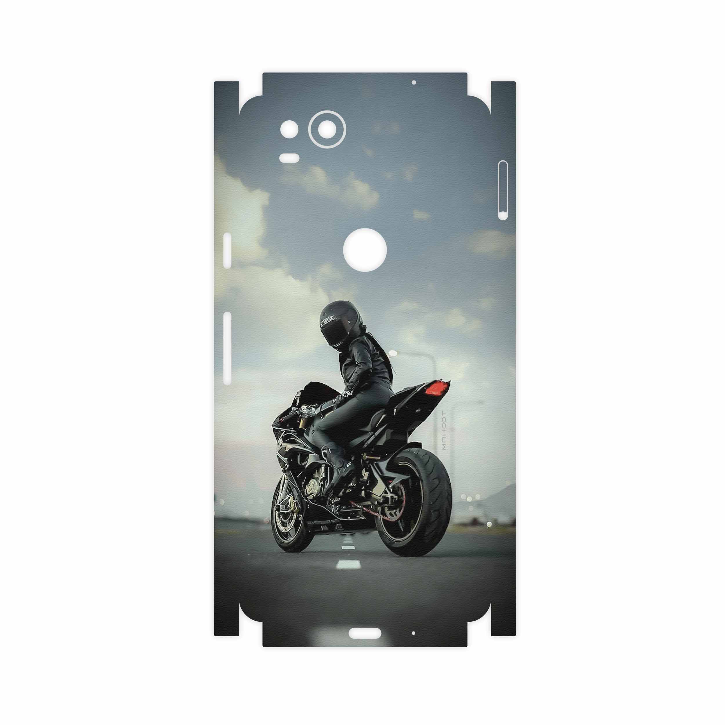 برچسب پوششی ماهوت مدل Motorcycling-FullSkin مناسب برای گوشی موبایل گوگل Pixel 2