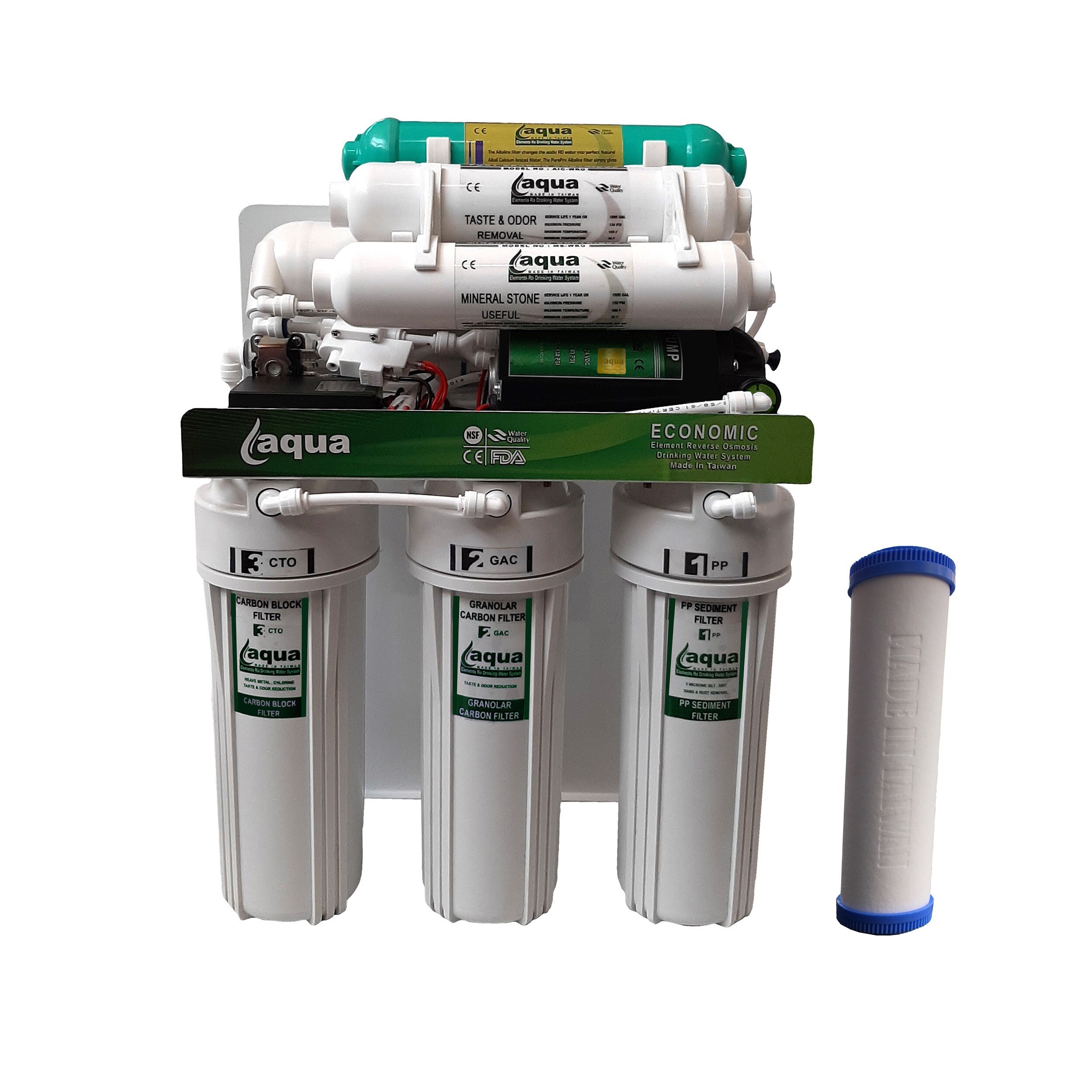 دستگاه تصفیه کننده آب آکوا مدل اکونومیک به همراه فیلتر تصفیه کننده مدل AQE 5