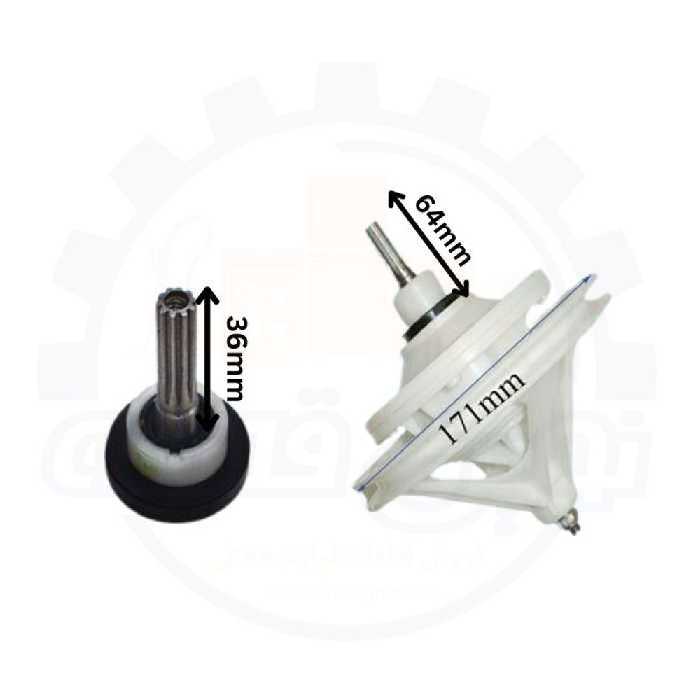 گیربکس دوقلو حایر بزرگ 10 شیار 36 میلی متر - نوین قطعه