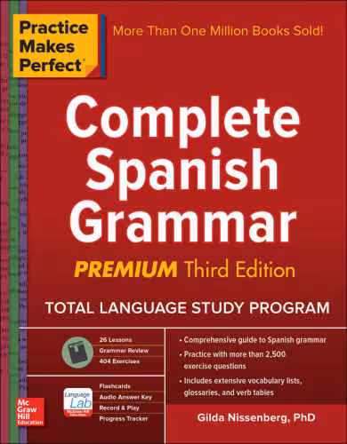 خرید و دانلود نسخه کامل کتاب Practice Makes Perfect: Complete Spanish Grammar, Premium Third Edition