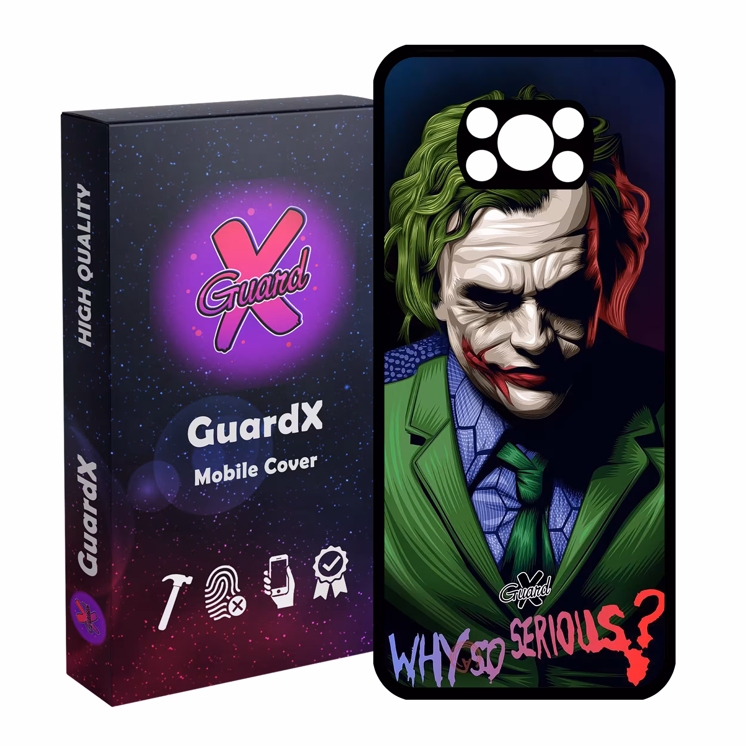 کاور گارد ایکس طرح Joker مدل Glass10187 مناسب برای گوشی موبایل شیائومی Poco X3 Pro