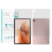 محافظ صفحه نمایش شفاف راک اسپیس مدل Hygel مناسب برای تبلت سامسونگ Galaxy Tab S7 FE به همراه محافظ پشت تبلت | کالا برتری