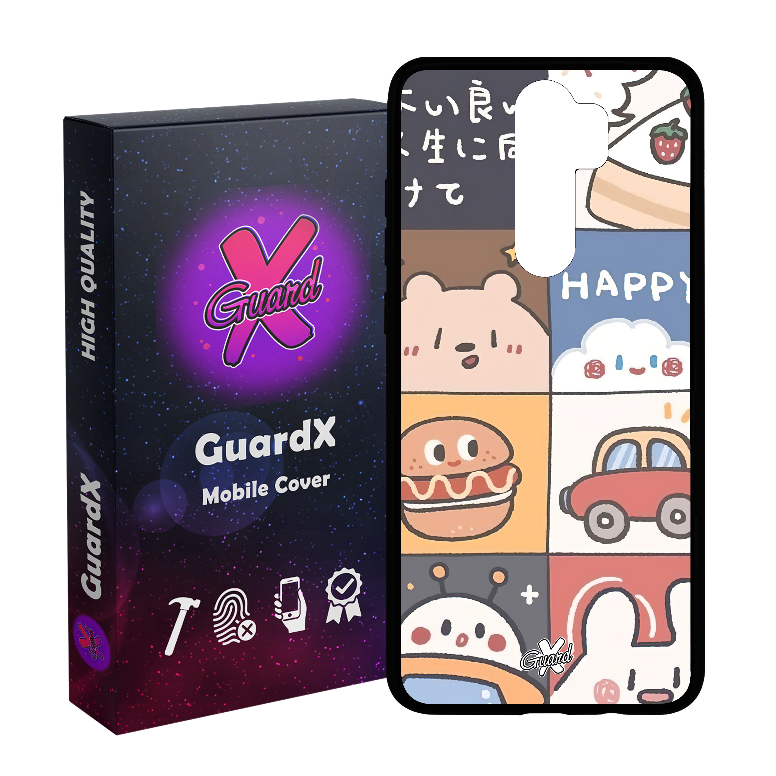 کاور گارد ایکس طرح دخترانه مدل Glass10513 مناسب برای گوشی موبایل شیائومی Redmi Note 8 Pro