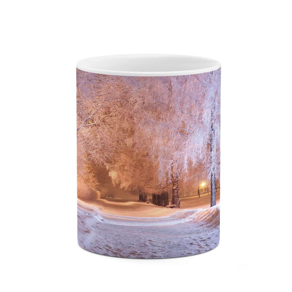 ماگ کاکتی طرح منظره برفی مدل mgs15060