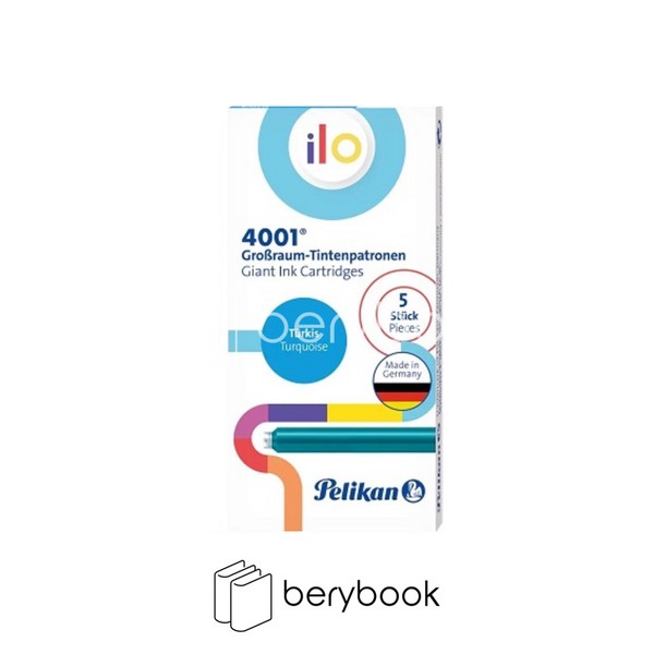 pelikan / جوهر خودنویس بلند / فیروزه ای / 4001 / ilo