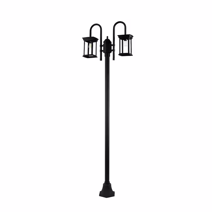 چراغ حیاطی و پارکی دوشاخه ایستاده شعاع مدل SH-1621-2