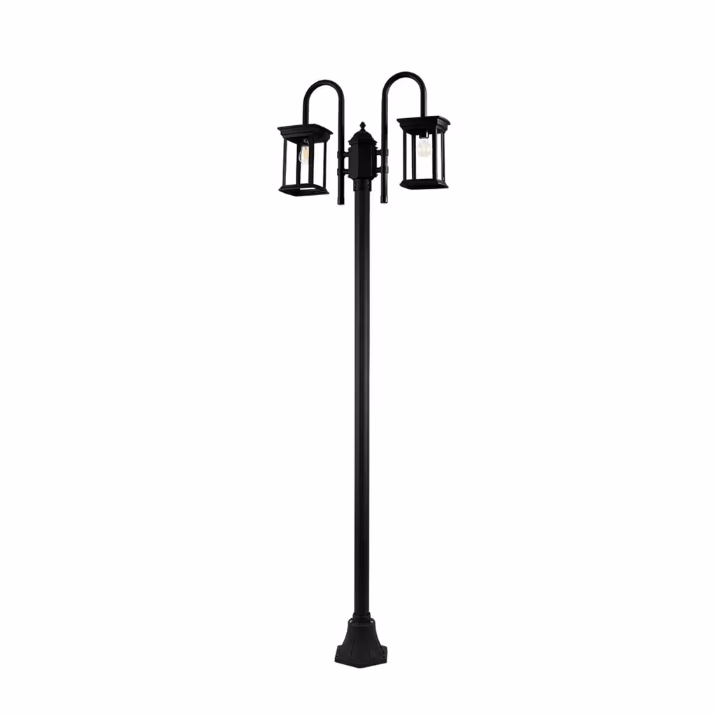 چراغ حیاطی و پارکی دوشاخه ایستاده شعاع مدل SH-1621-2