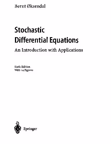 خرید و دانلود نسخه کامل کتاب Oksendal Stochastic differential equations