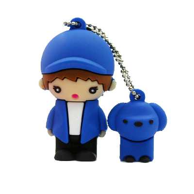 فلش مموری طرح پسرک و دخترک مدل Ul -Boy and girlظرفیت 128 گیگابایت مجموعه 2 عددی