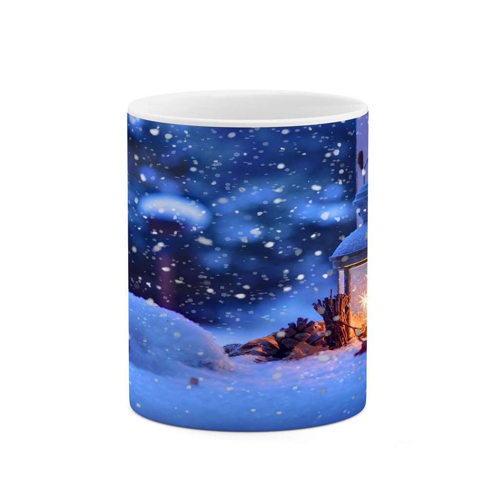 ماگ کاکتی طرح منظره برفی مدل mgs15002