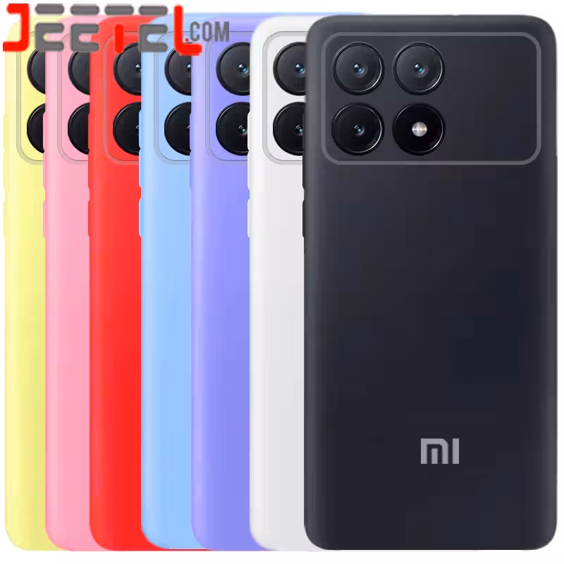 کاور سیلیکونی تک رنگ اورجینال Xiaomi Poco F6 Pro مدل پاک کنی اصل (ساخت ویتنام)