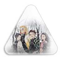 پیکسل خندالو طرح زوکو و تانیجرو و رنگوکو و شینوبو انیمه شیطان کش مدل مثلثی کد 11484