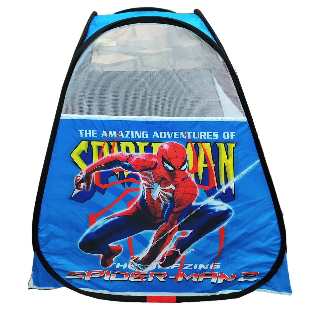چادر بازی کودک فنری تاشو طرح مردعنکبوتی اسپایدر من spiderman قرمز سیسمونی کد5