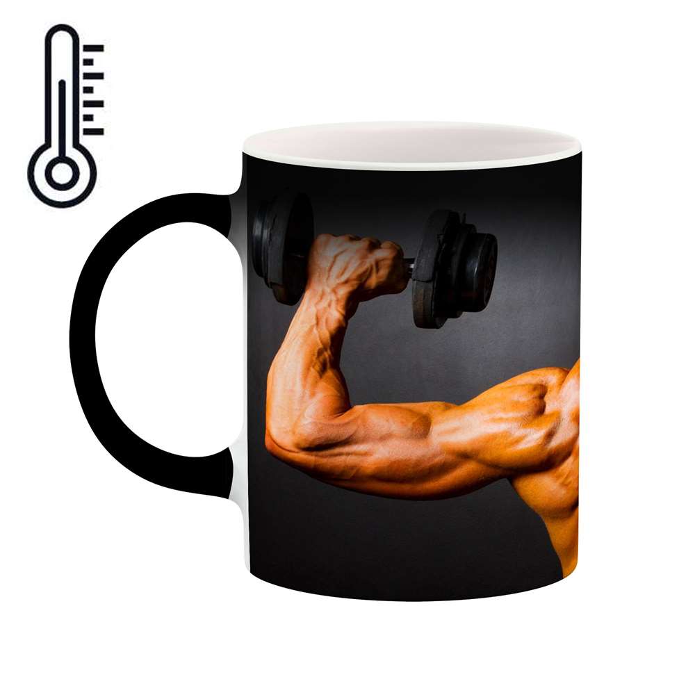 ماگ حرارتی کاکتی طرح بدنساز مدل mgh17281