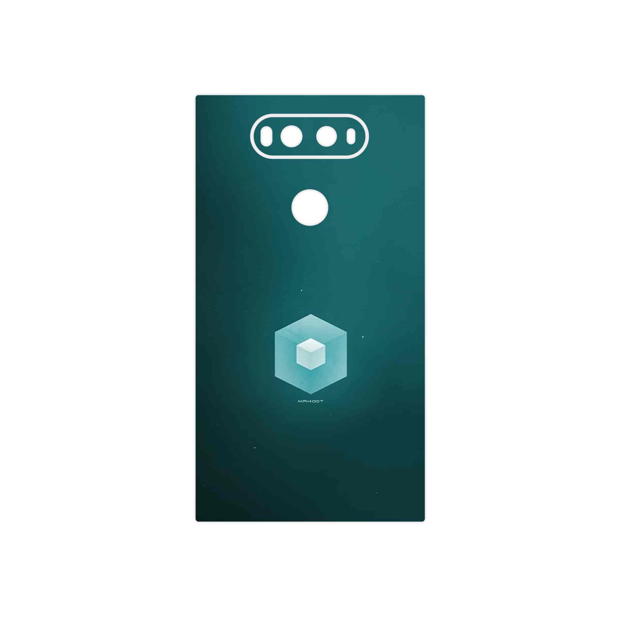 برچسب پوششی ماهوت مدل Minimal Cube icon مناسب برای گوشی موبایل ال جی V20