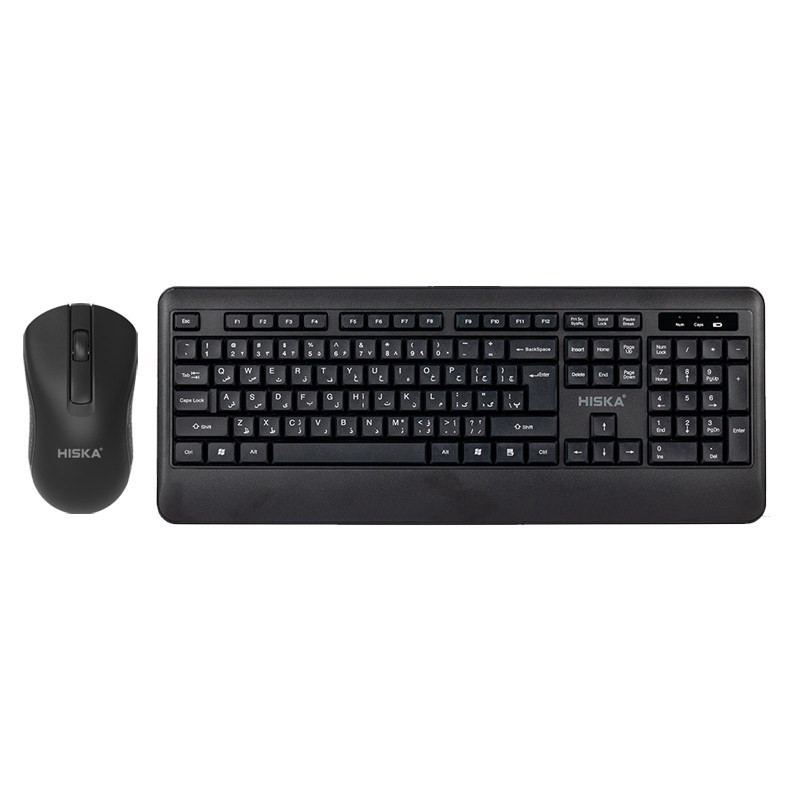 کیبورد و موس بی سیم هیسکا مدل H-MK15W کیبورد و ماوس Hiska H-MK15W