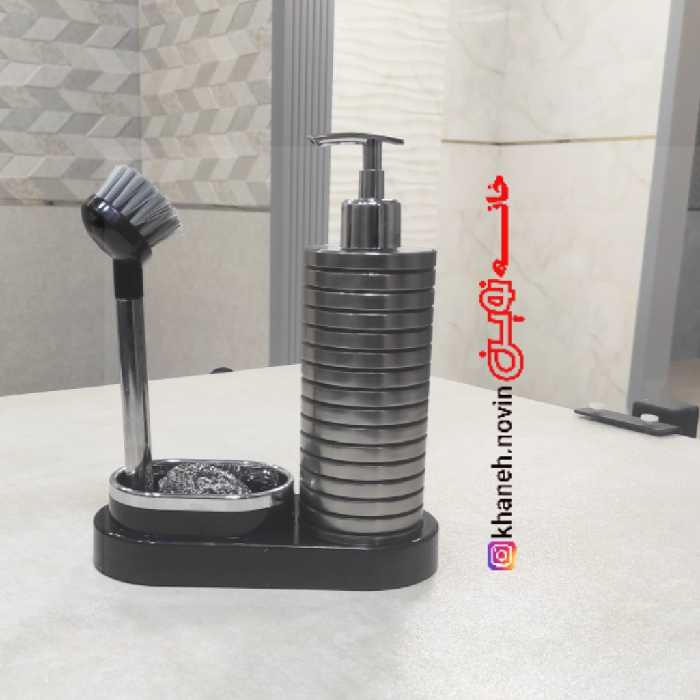 جامایع رو سینکی به همراه فرچه و اسکاچ سایز بزرگ جنس پلاستیک(خرید بالای یک میلیون ارسال رایگان)