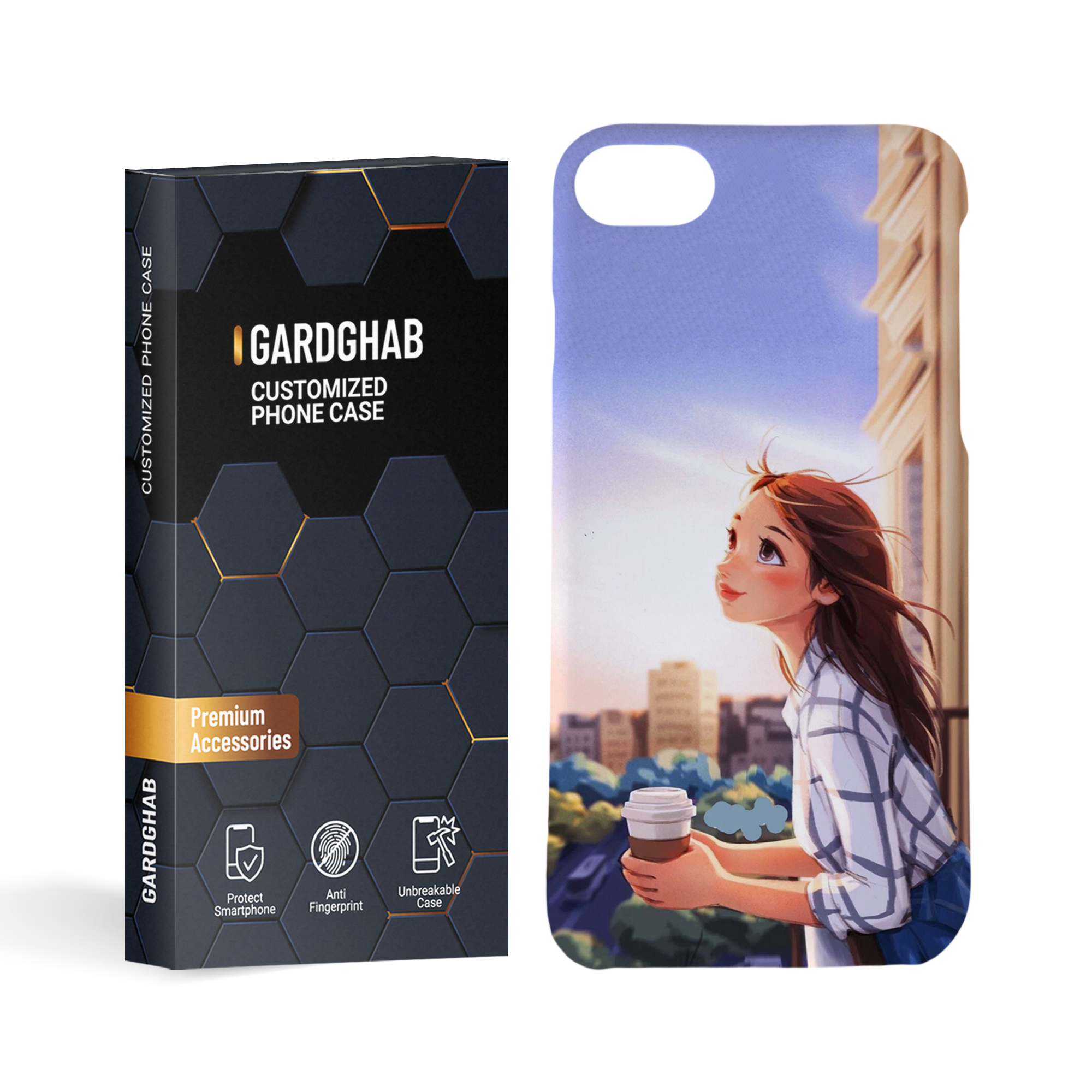 کاور گارد قاب مدل دخترانه مناسب برای گوشی موبایل اپل iphone 7 / 8 / se2020