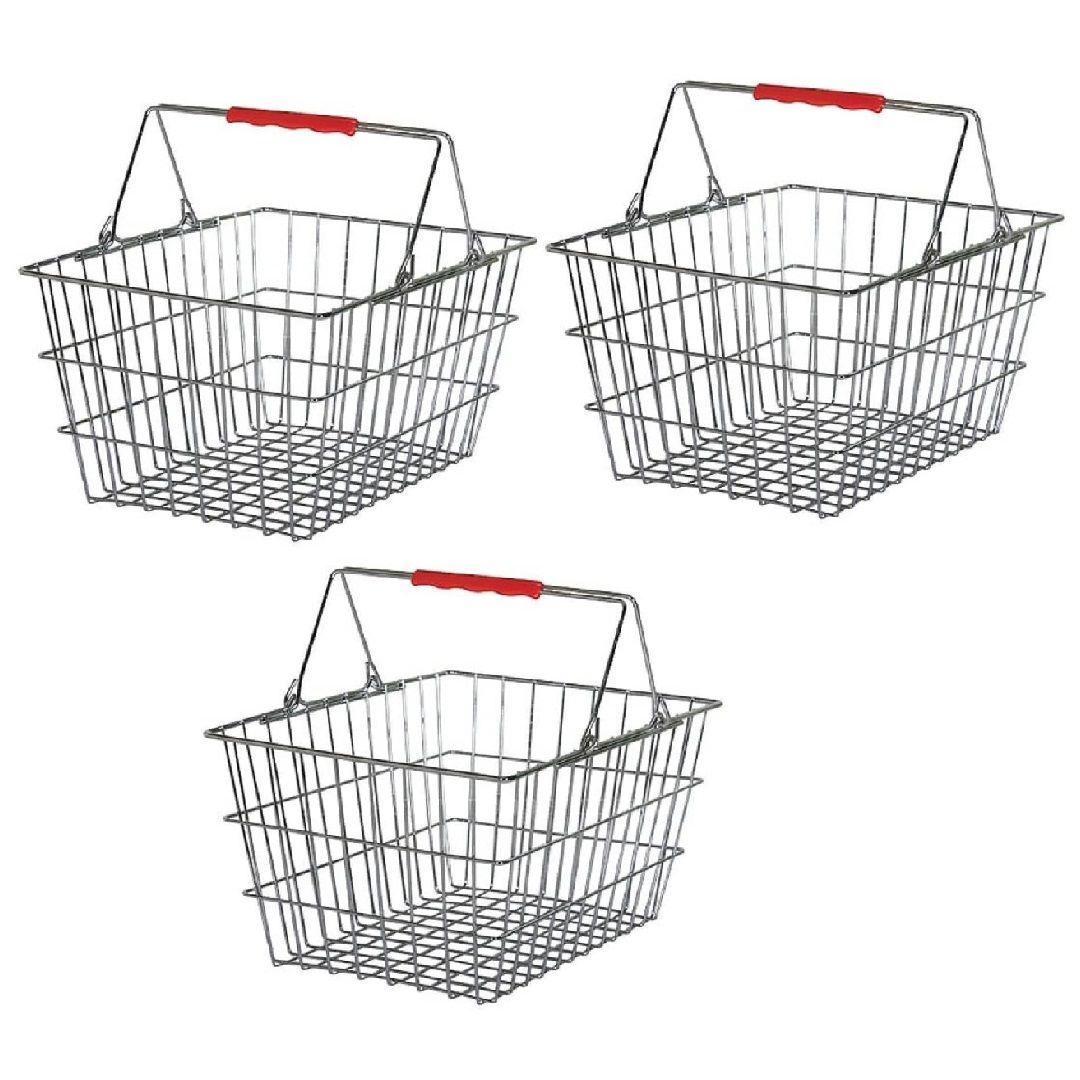 سبد خرید فروشگاهی مدل دستی S10 بسته 3 عددی