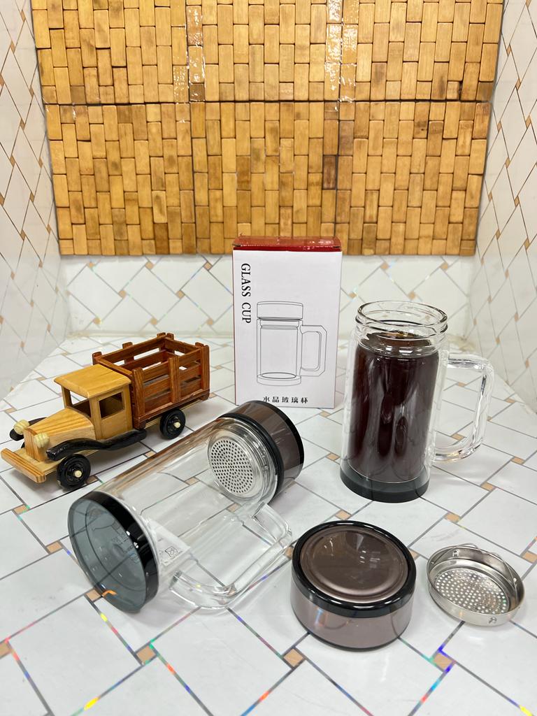 لیوان دمنوش دوجداره 550 میل