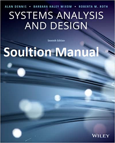 خرید و دانلود نسخه کامل کتاب Solution Manual Systems Analysis and Design (7th Edition) - Word