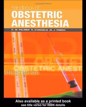 [PDF] دانلود کتاب Handbook Of Obstetric Anesthesia, 2001