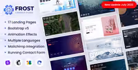 دانلود قالب بوت استرپ به زودی و در دست ساخت Frost