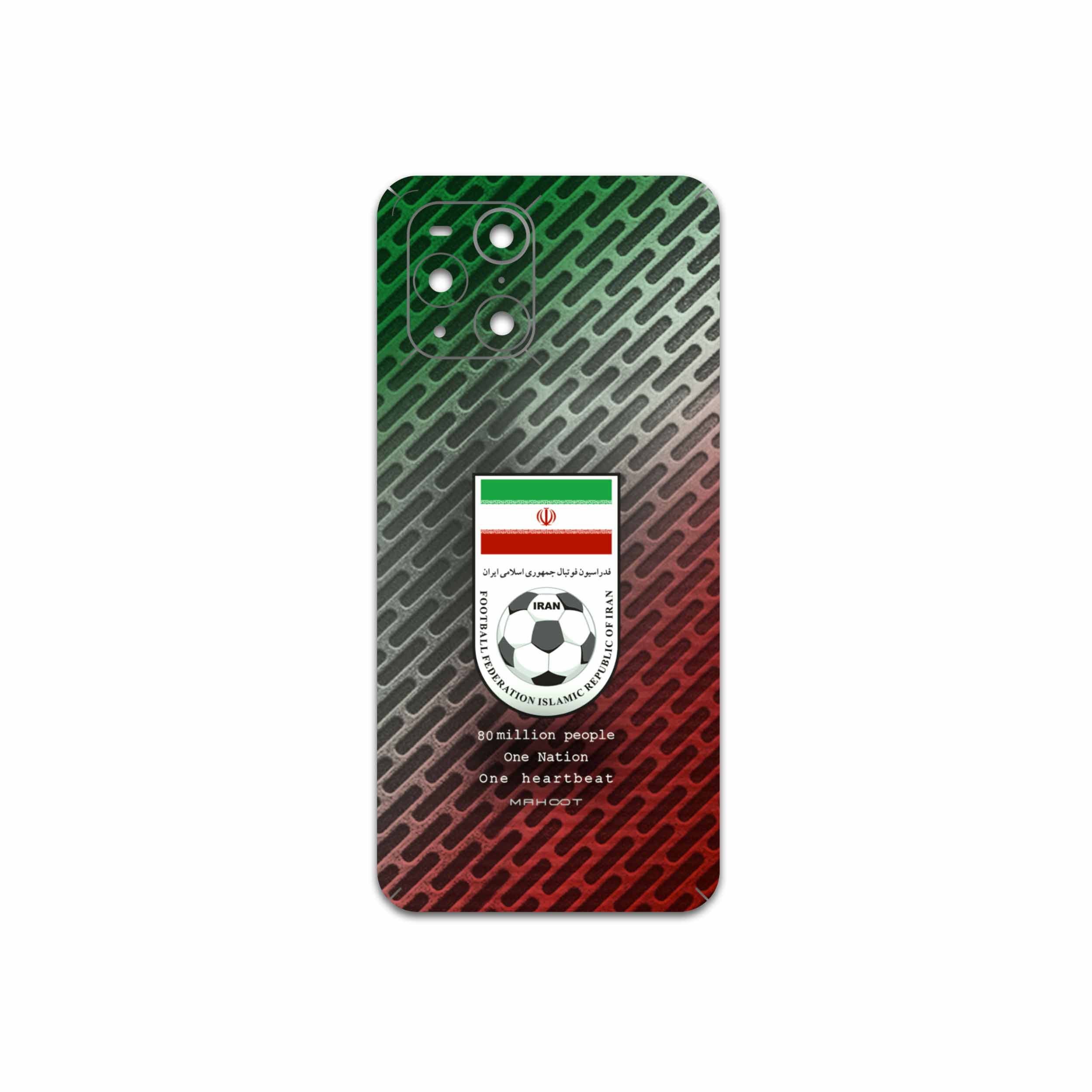 برچسب پوششی ماهوت مدل Iran-National-Football-Team مناسب برای گوشی موبایل اپو Find X3 Pro