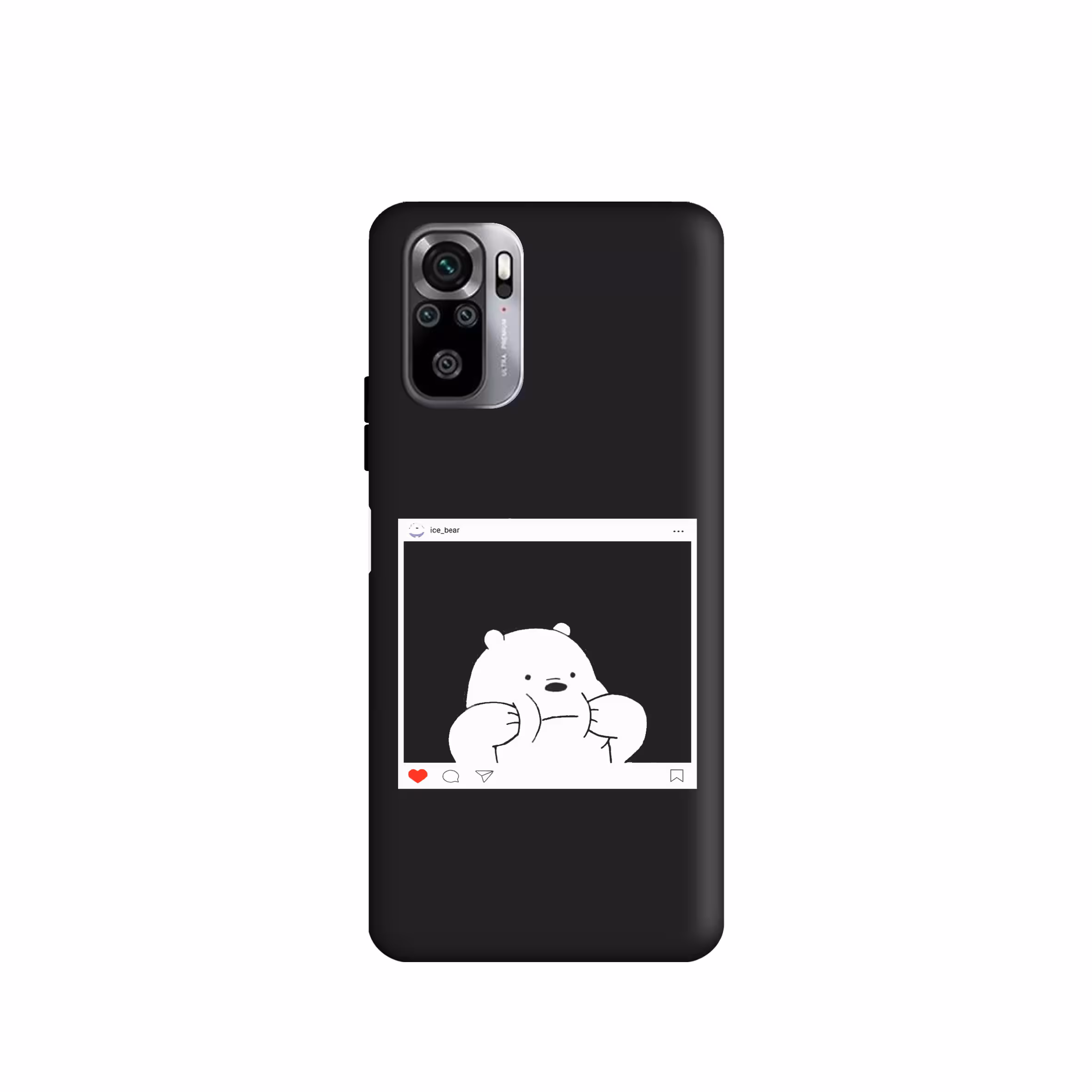 کاور طرح  خرس کله فندقی کد u2141 مناسب برای گوشی موبایل شیائومی Redmi Note10 4G / Redmi Note10 Lite