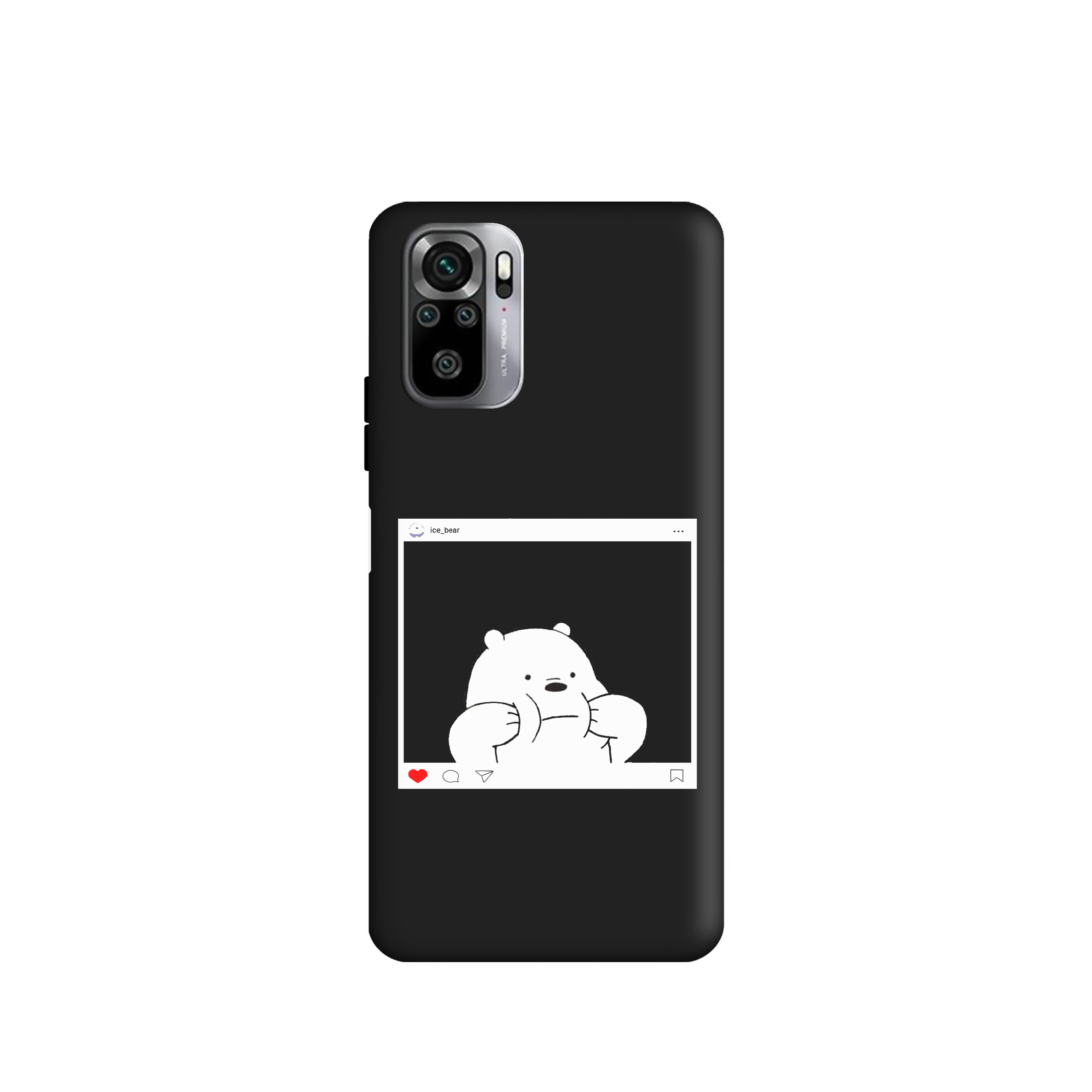 کاور طرح  خرس کله فندقی کد u2141 مناسب برای گوشی موبایل شیائومی Redmi Note10 4G / Redmi Note10 Lite