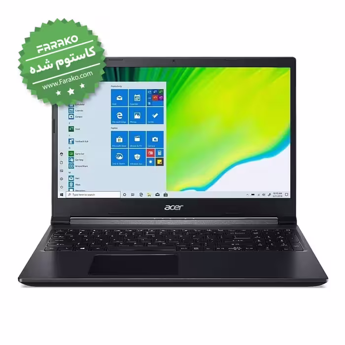 خرید و قیمت لپ تاپ ایسر Aspire 7 A715 با نمایشگر 15٫6 اینچی پردازنده i5 نسل 12، گرافیک 4 گیگابایت RTX 3050، رم 12 گیگابایت، حافظه 512 گیگابایت SSD - کاستوم شده
