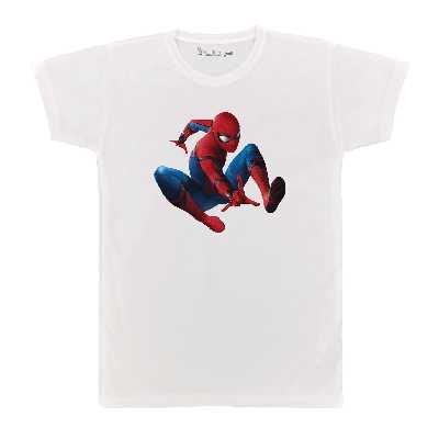 تی شرت  آستین کوتاه بچگانه پرمانه طرح مرد عنکبوتی کد pmt.6717