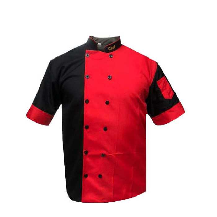 لباس کار آشپزی روپوش مدل CHEF1 رنگ قرمز