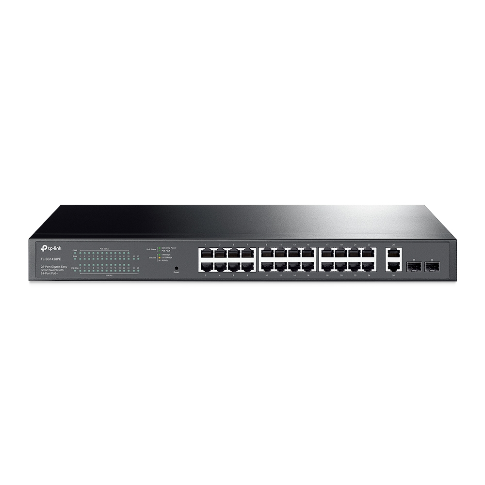 TP-LINK TL-SG1428PE 28-Port Gigabit Easy Smart Switch with 24-Port PoE - تکنو لینک 148