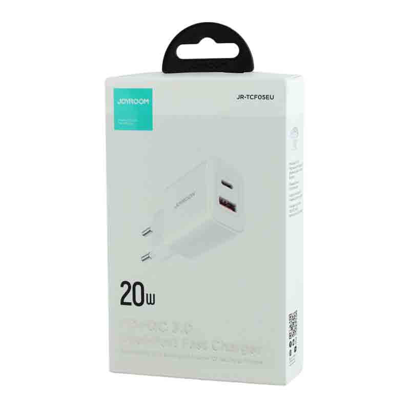 کلگی فست شارژ Joyroom JR-TCF05EU 2Port 3A QC3.0 PD 20W