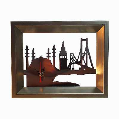 ساعت رومیزی روشا طرح استانبول کد 01