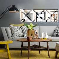 آینه مدل مربع لوزی WE0011