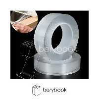 چسب دو طرفه / نانو / شفاف ژله ای / 4 سانت