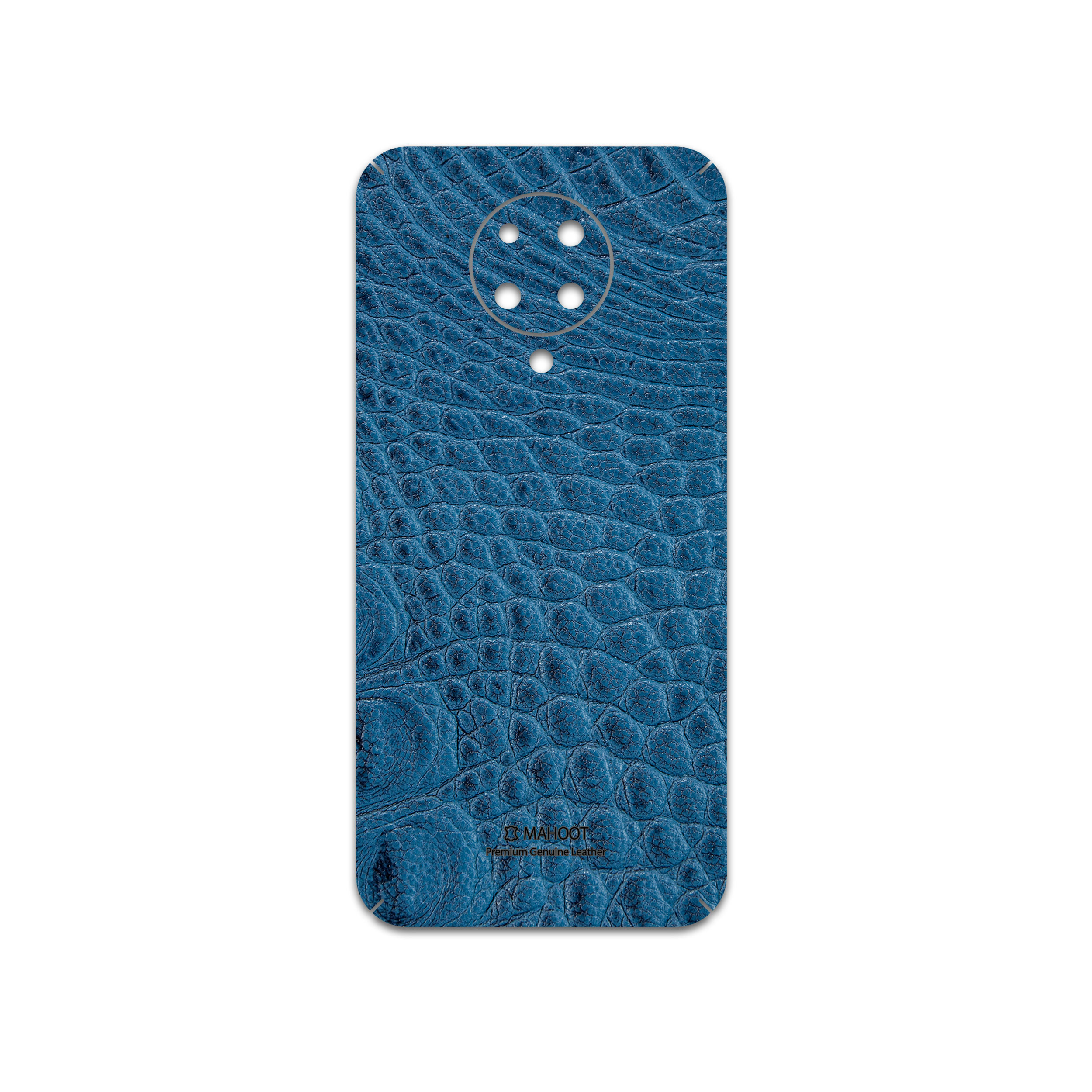 برچسب پوششی ماهوت مدل Blue-Crocodile-Leather مناسب برای گوشی موبایل شیائومی Poco F2 Pro