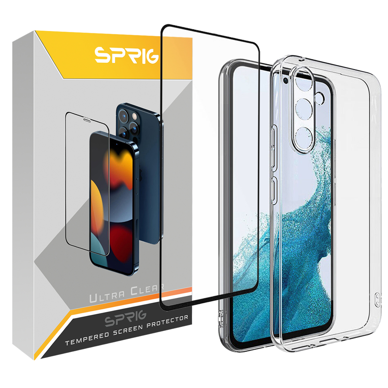 کاور اسپریگ مدل Clear-FU مناسب برای گوشی موبایل سامسونگ Galaxy A04s / A13 5G به همراه محافظ صفحه نمایش گوشی