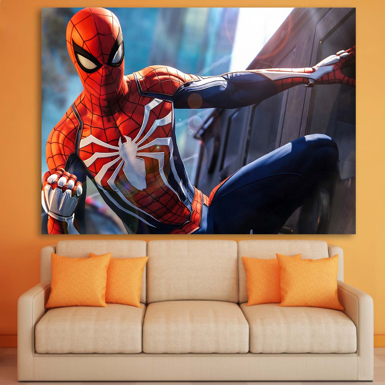 تابلو شاسی طرح مرد عنکبوتی مدل Game 2049