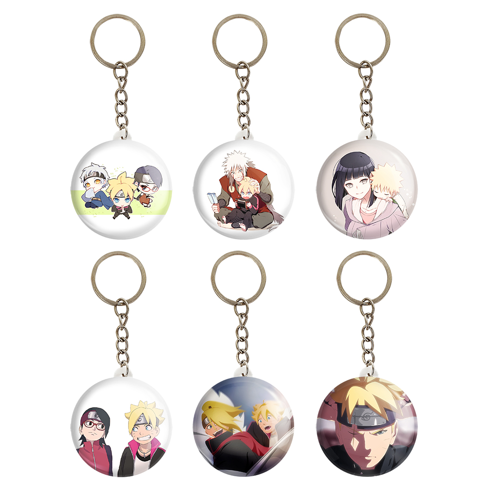 جاکلیدی خندالو مدل انیمه بوروتو کد 595B مجموعه 6 عددی