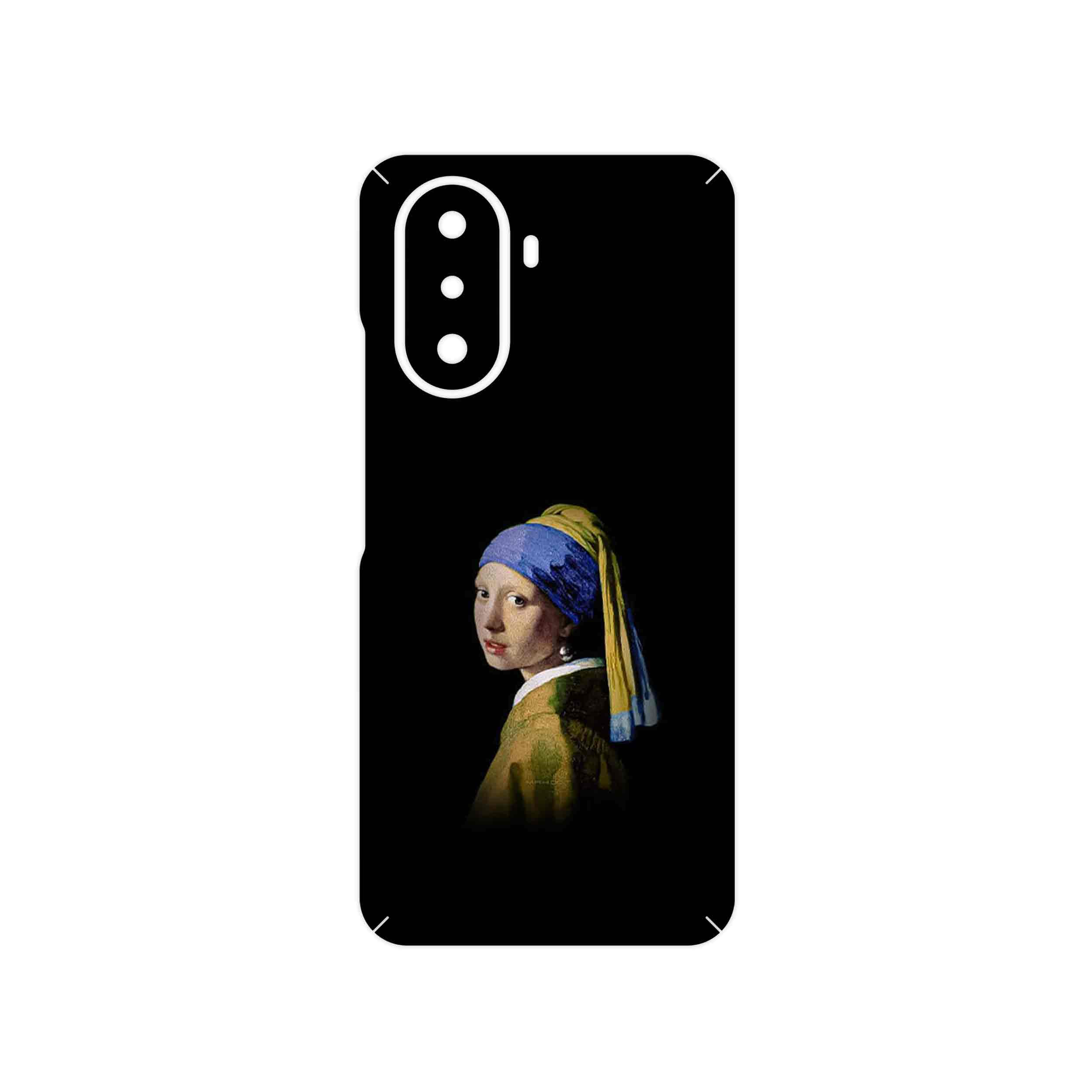 برچسب پوششی ماهوت مدل Girl with a Pearl Earring of Vermeer مناسب برای گوشی موبایل هوآوی Nova Y70 Plus