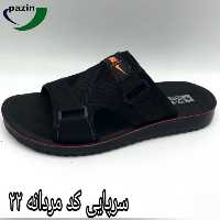 کفش مردانه مدل صندل مردانه مدل نایک مشکی با رویه اسپیسر نخی تنفسی و زیره پی یو و تزریق مستقیم(40تا45)