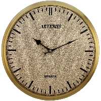 ساعت دیواری آرتمیس کد 2025 Gold طلایی کد 12736